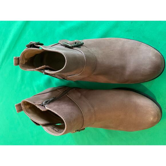 Vionic Women’s Logan Brown Double Buckle Ankle Fall Boots Size 8 - Picture 7 of 16